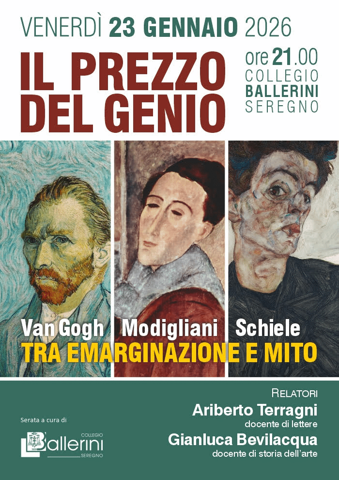 Featured image for “Seregno (MB): Il prezzo del genio: Van Gogh, Schiele e Modigliani, tra emarginazione e mito”