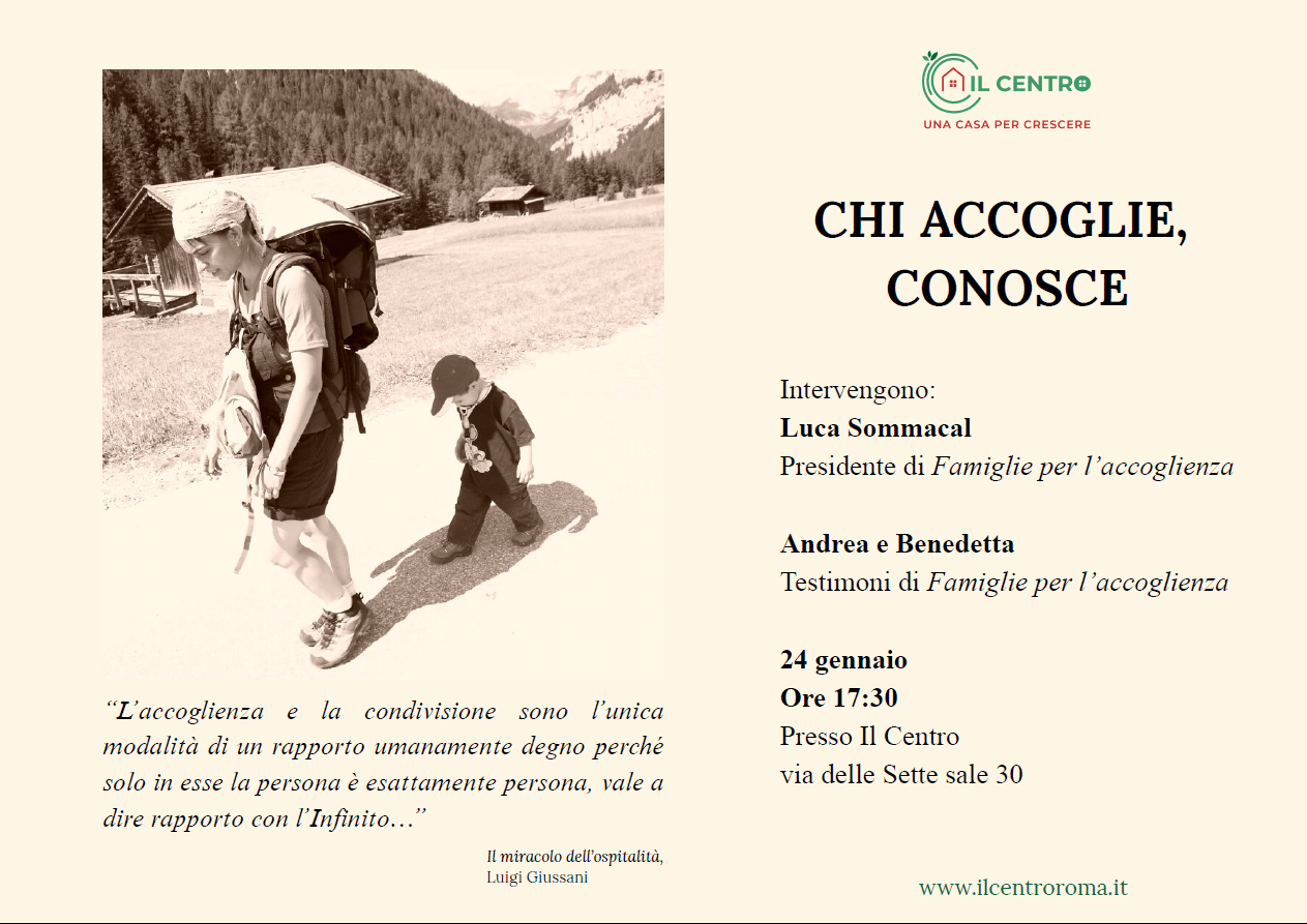 Featured image for “Roma: Chi accoglie conosce. Famiglie per l’accoglienza”