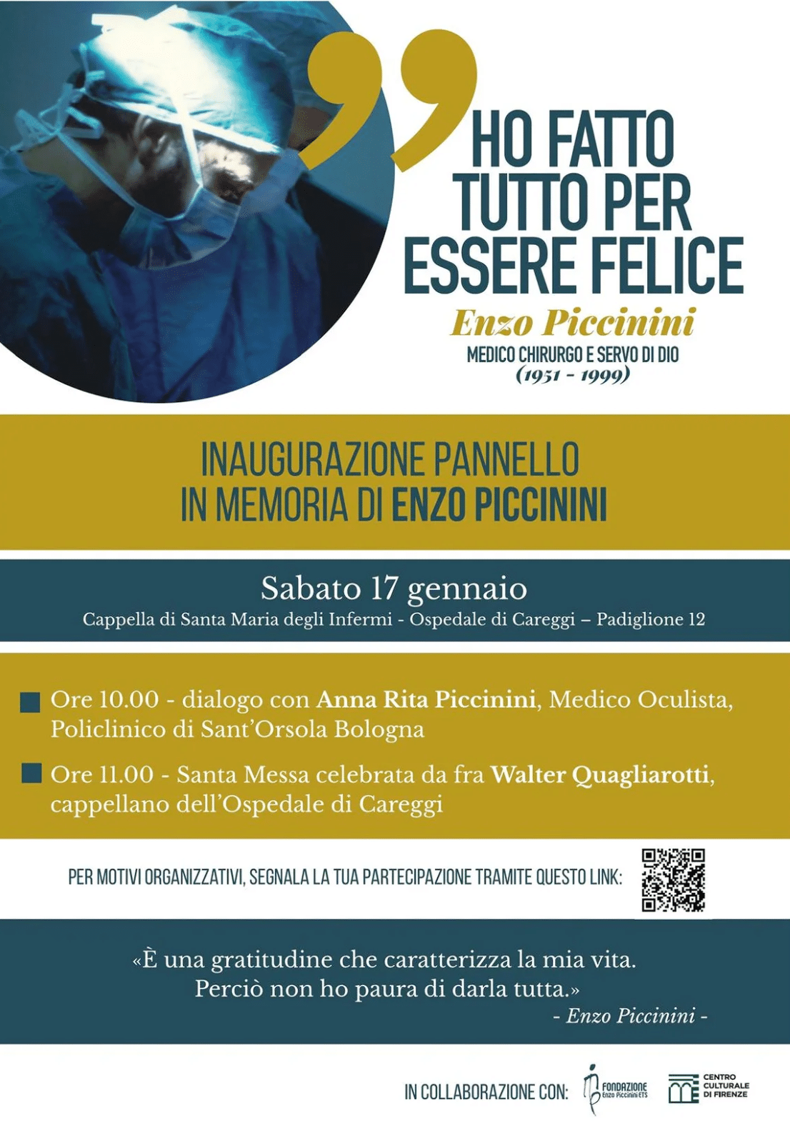 Featured image for “Firenze: Ho fatto tutto per essere felice. Enzo Piccinini”