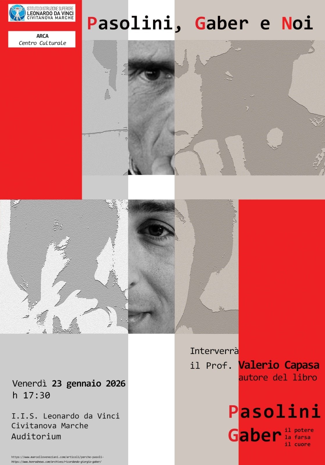 Featured image for “Civitanova Marche: Pasolini, Gaber e noi”