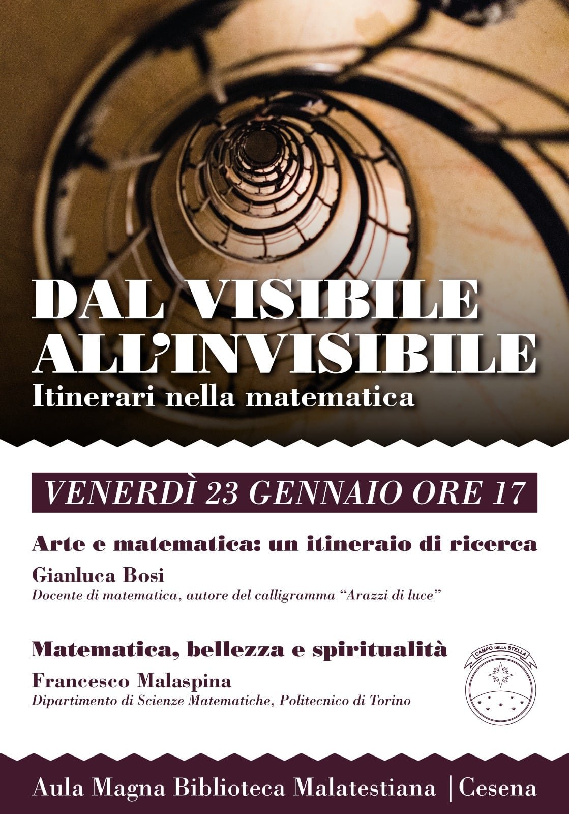 Featured image for “Cesena: Dal visibile all’invisibile, Itinerari nella matematica”