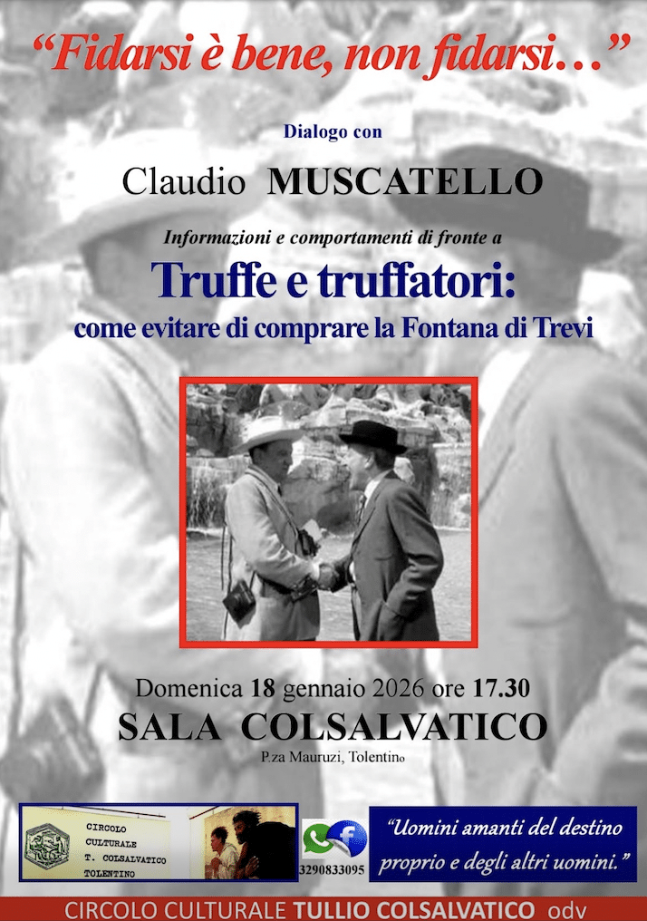 Featured image for “Tolentino: “Fidarsi è bene, non fidarsi ..””