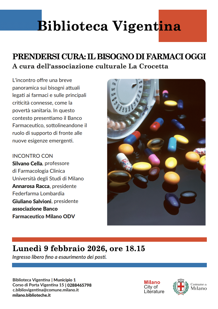 Featured image for “Milano: Prendersi cura. Il bisogno dei farmaci oggi”