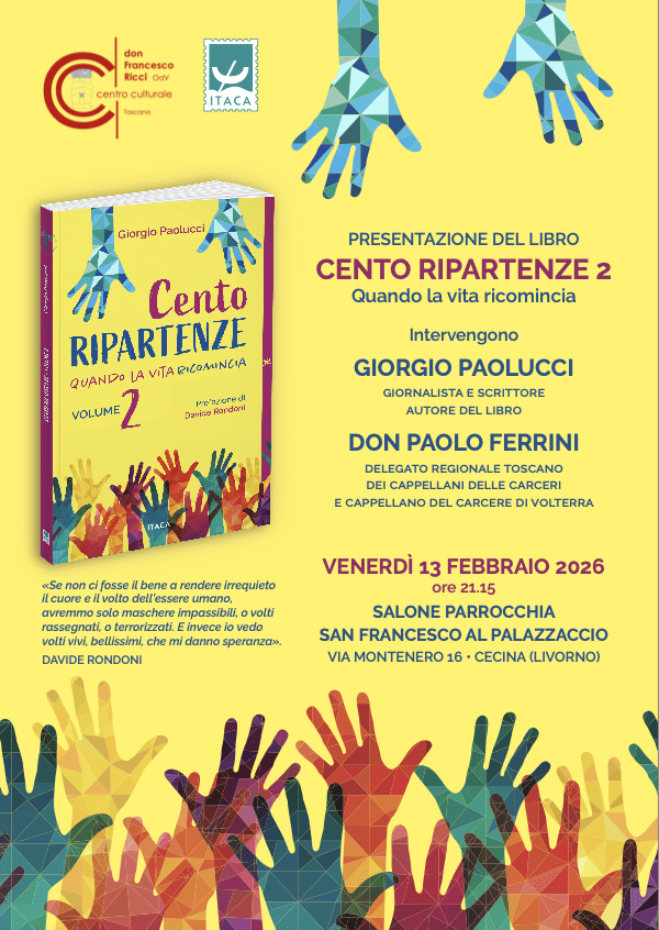 Featured image for “Cecina (Li): Presentazione del libro “Cento ripartenze 2. Quanto la vita ricomincia””