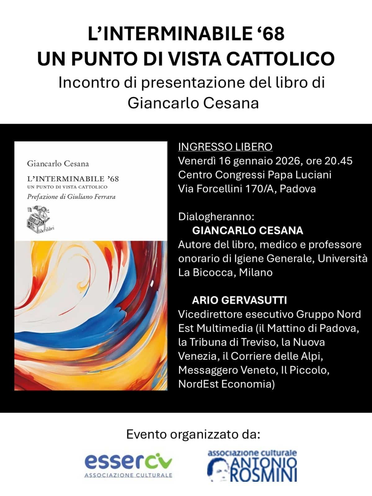 Featured image for “Padova: Presentazione del libro “L’interminabile ’68. Un punto di vista cattolico””