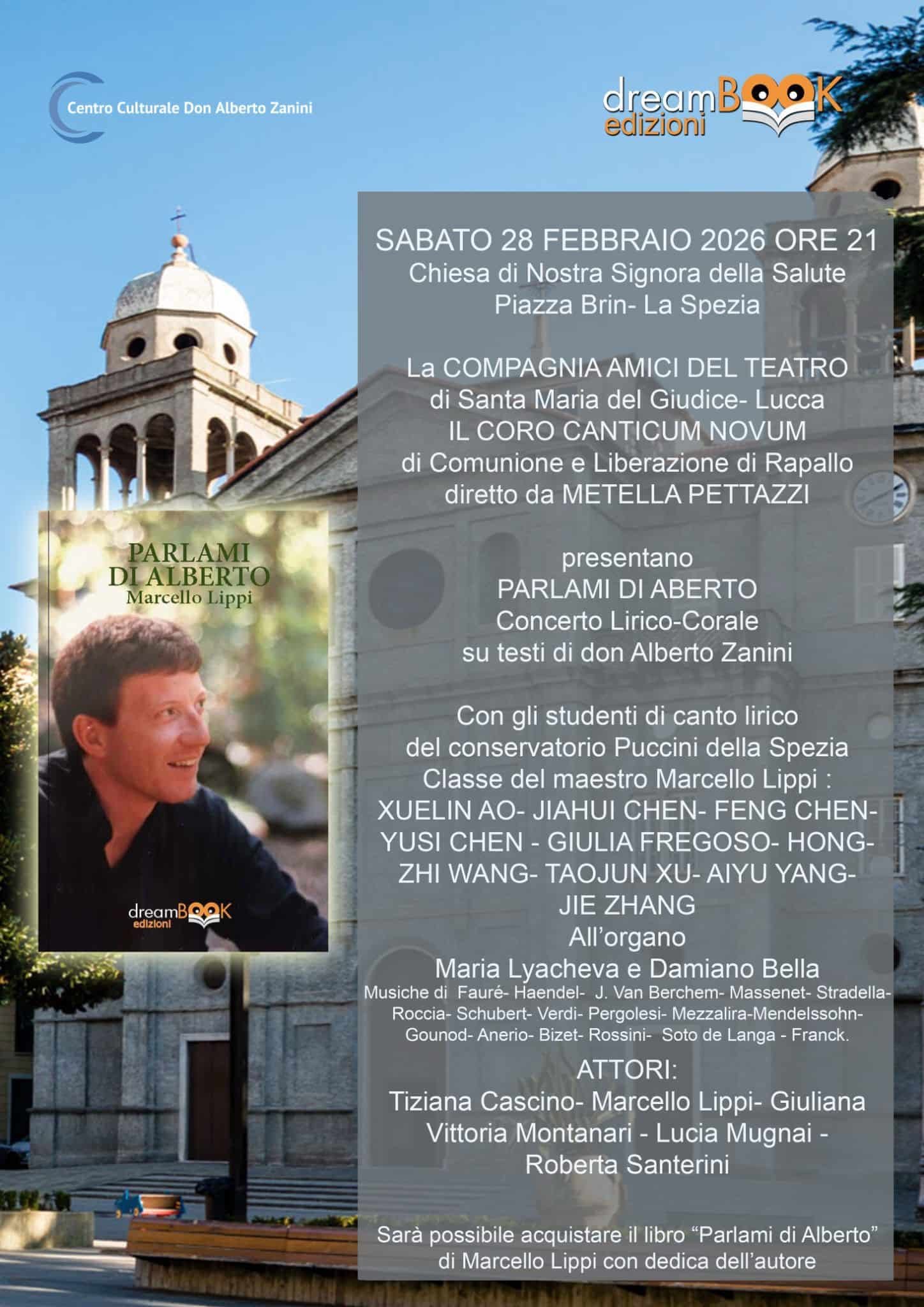 Featured image for “La Spezia: Parlami di Alberto. Concerto Lirico – Corale”