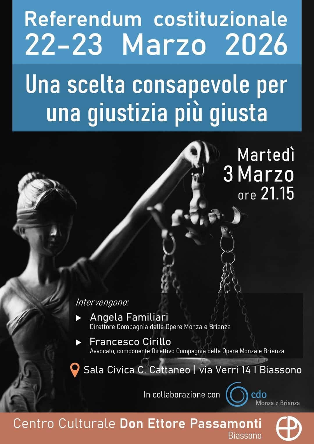 Featured image for “Biassono (MB): Referendum Costituzionale 2026”