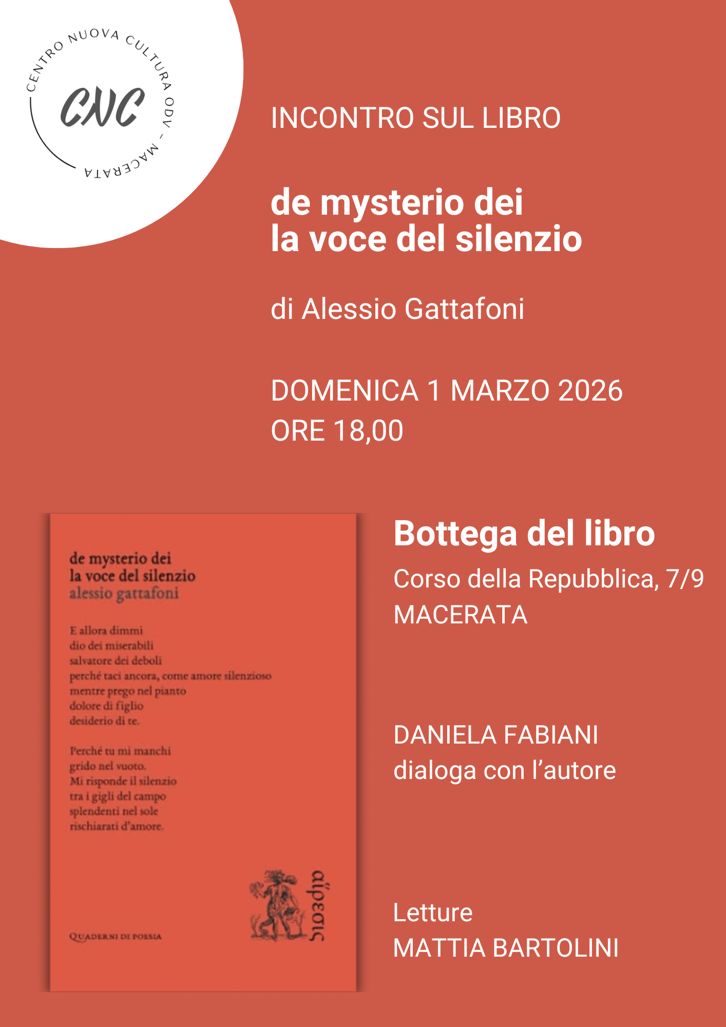 Featured image for “Macerata: De mysterio dei. La voce del silenzio”