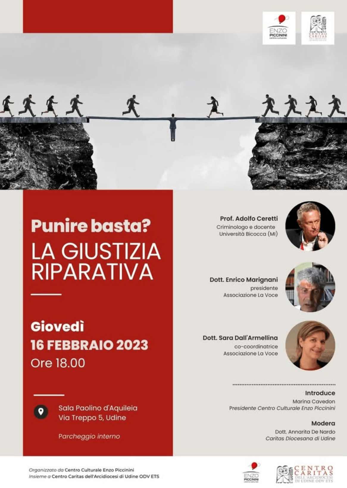 Featured image for “Udine: Punire basta? La giustizia riparativa”