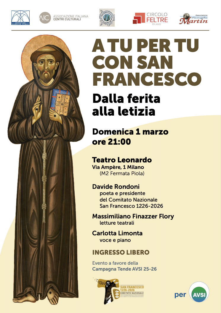 Featured image for “Milano: A tu per tu con San Francesco. Dalla ferita alla letizia”