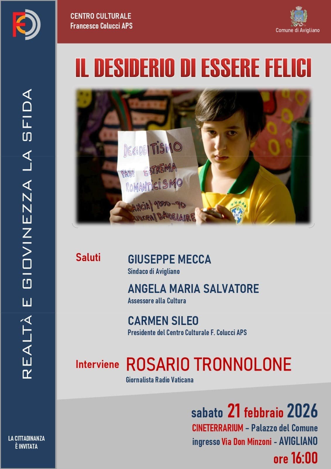 Featured image for “Avigliano (Pz): Il desiderio di essere felici”