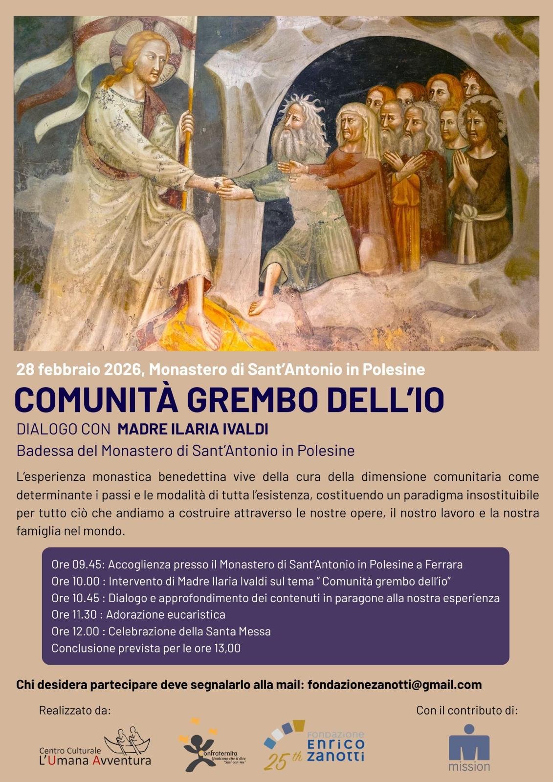 Featured image for “Ferrara: Comunità grembo dell’io”