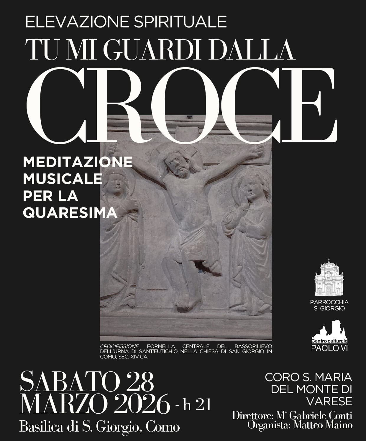 Featured image for “Como: Tu mi guardi dalla croce. Meditazione musicale per la Quaresima”