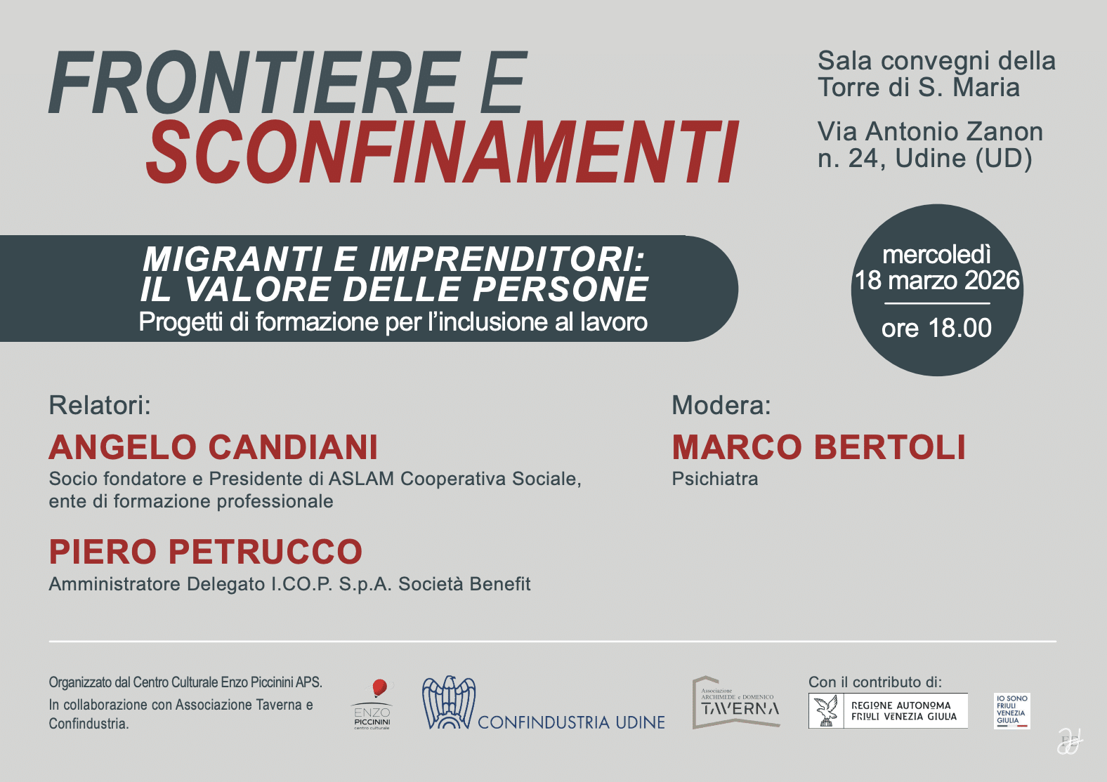 Featured image for “Udine: Frontiere e sconfinamenti. Migranti imprenditori”