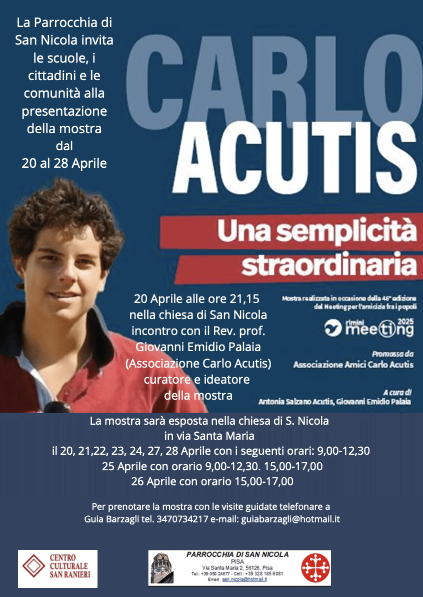 Featured image for “Pisa: Carlo Acutis. Una semplicità straordinaria”