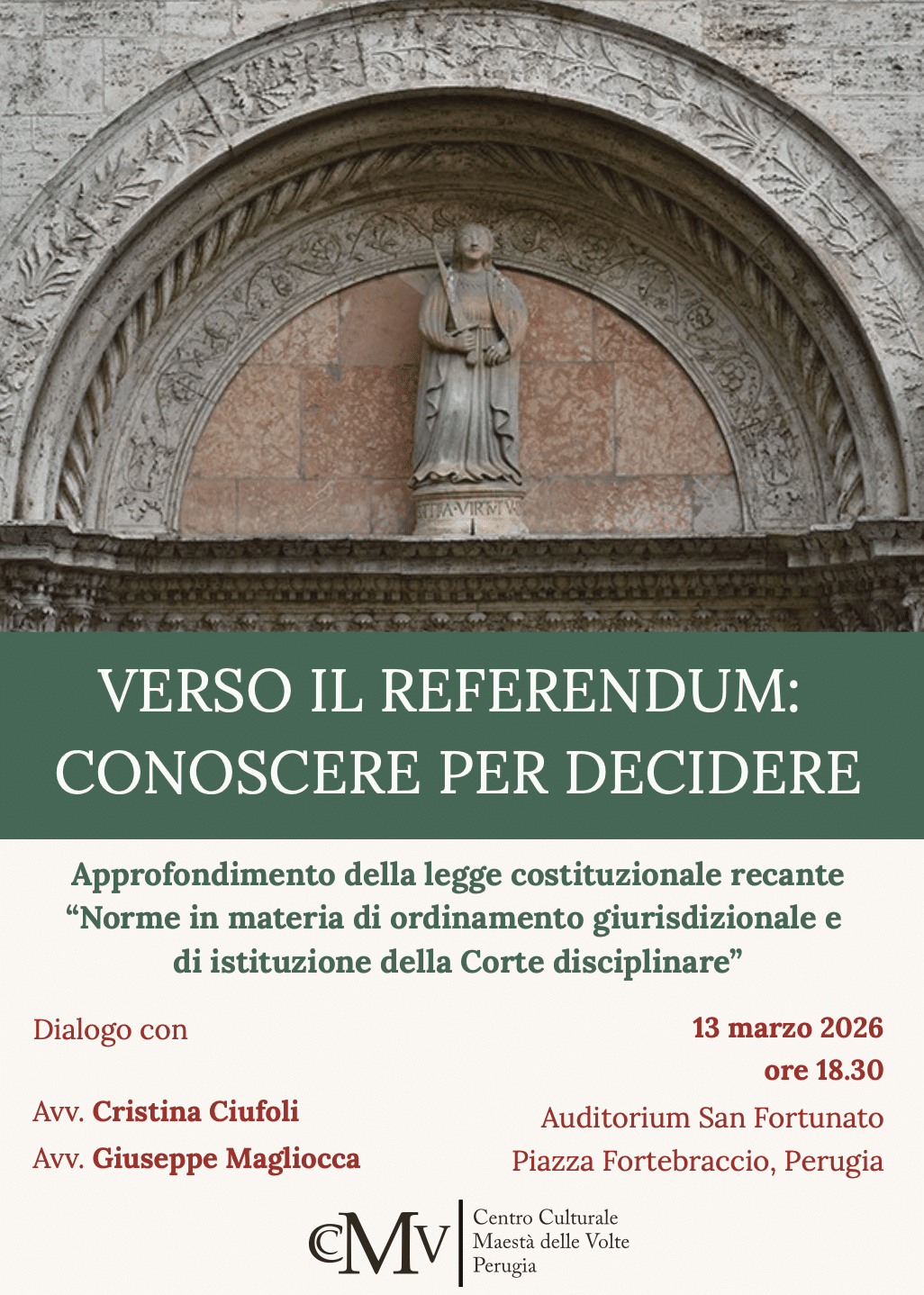 Featured image for “Perugia: Verso il Referendum. Conoscere per decidere”