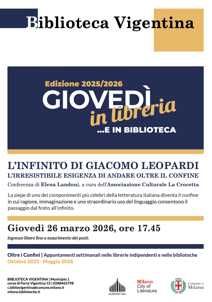 Featured image for “Milano: L’infinito di Giacomo Leopardi”