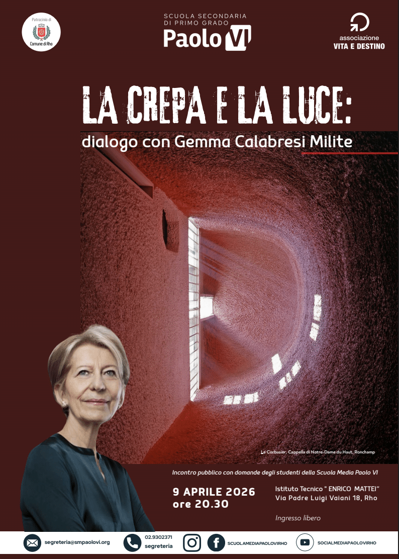 Featured image for “Rho (Mi): La crepa e la luce con Gemma Calabresi Milite”