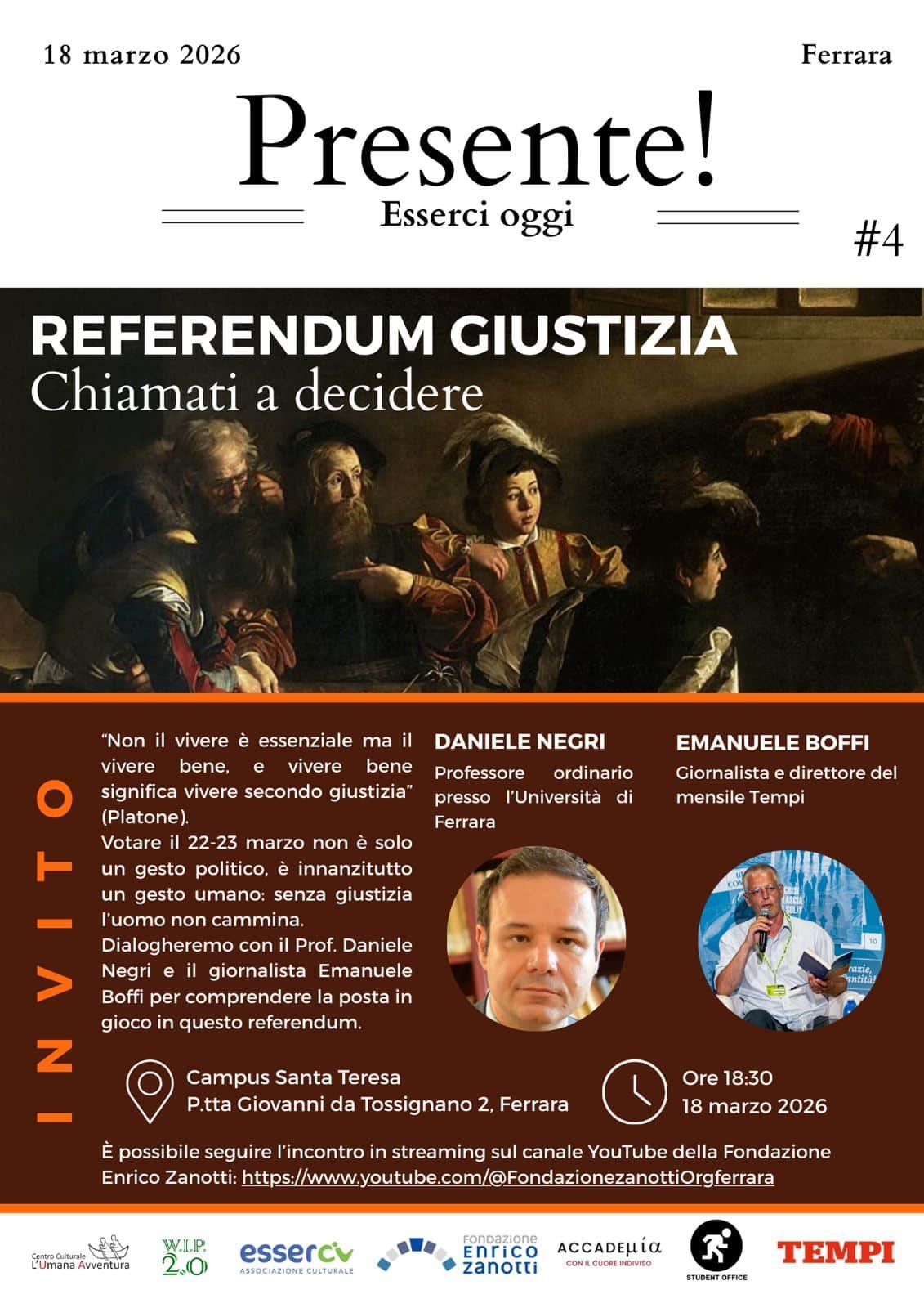 Featured image for “Ferrara: Referendum Giustizia. Chiamati a decidere”