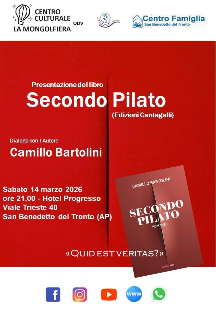 Featured image for “San Benedetto del Tronto (AP): Presentazione del libro “Secondo Pilato””