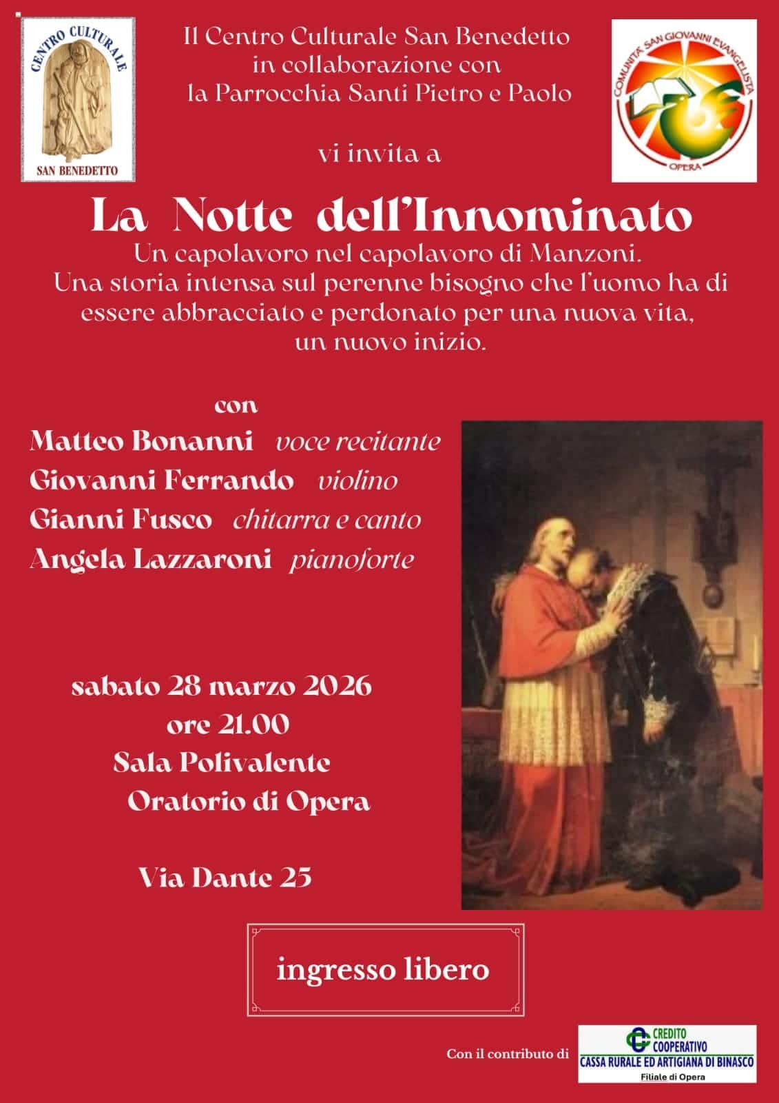 Featured image for “Opera (Mi): La notte dell’Innominato. Spettacolo teatrale”