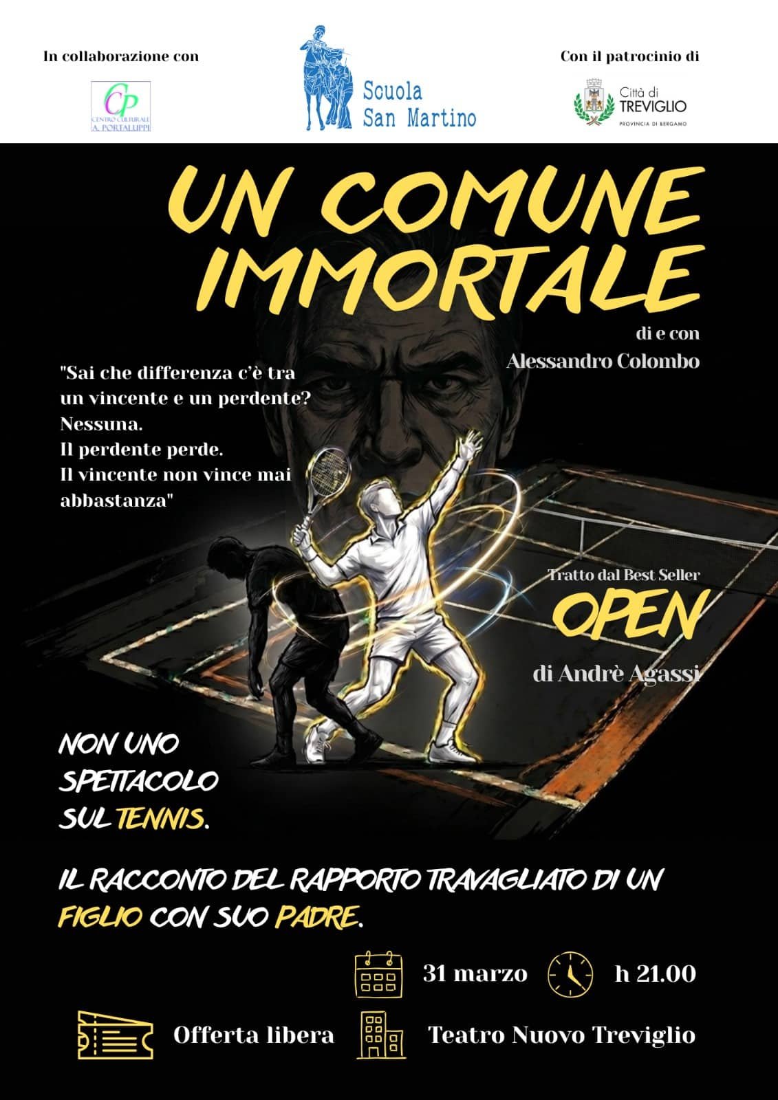 Featured image for “Treviglio (BG): Un comune immortale. Tratto dal best seller “Open” di Andrè Agassi”