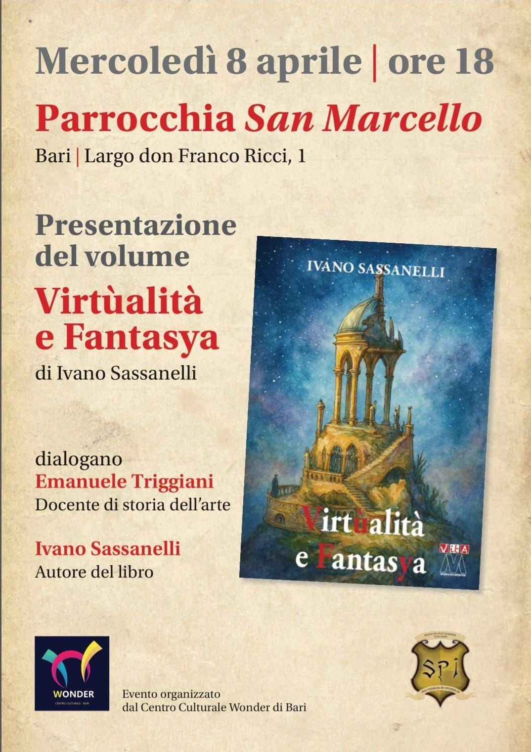 Featured image for “Bari: Presentazione del volume “Virtùalità e Fantasya””