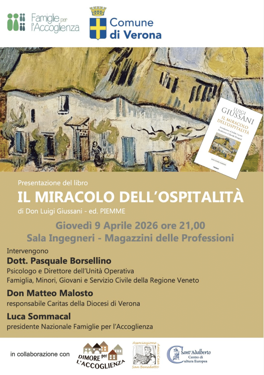Featured image for “Verona: Presentazione del libro “Il miracolo dell’ospitalità” di don Luigi Giussani”