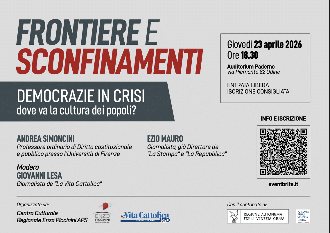 Featured image for “Udine: Democrazie in crisi, dove va la cultura dei popoli?”