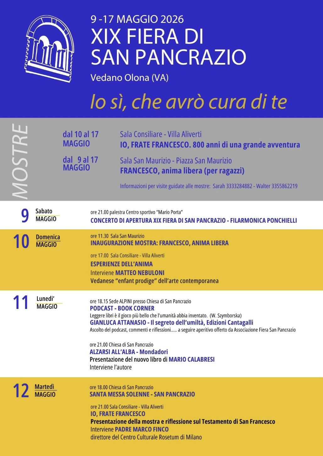 Featured image for “Vedano Olona (Va): XIX Fiera di San Pancrazio. Alzarsi all’alba di Mario Calabresi”