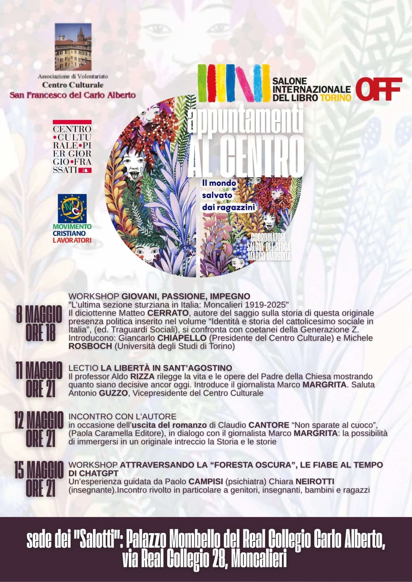 Featured image for “Moncalieri (TO): Salone del libro OFF. Lectio, la libertà in Sant’Agostino”