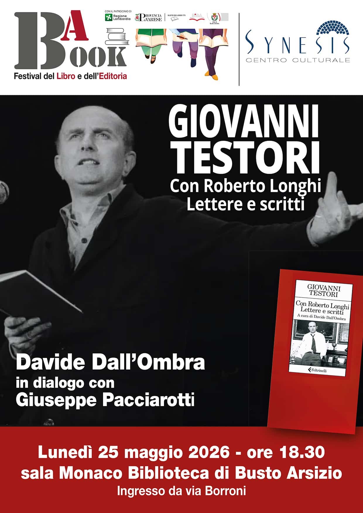 Featured image for “Busto Arsizio: Giovanni Testori. Con Roberto Longhi, lettere e scritti”