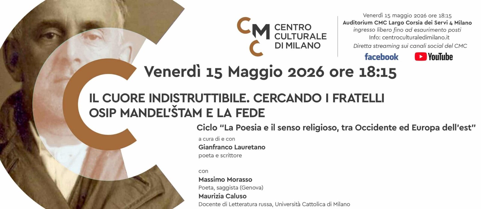 Featured image for “Milano: Ciclo “La Poesia e il senso religioso. Tra Occidenti ed est Europa””