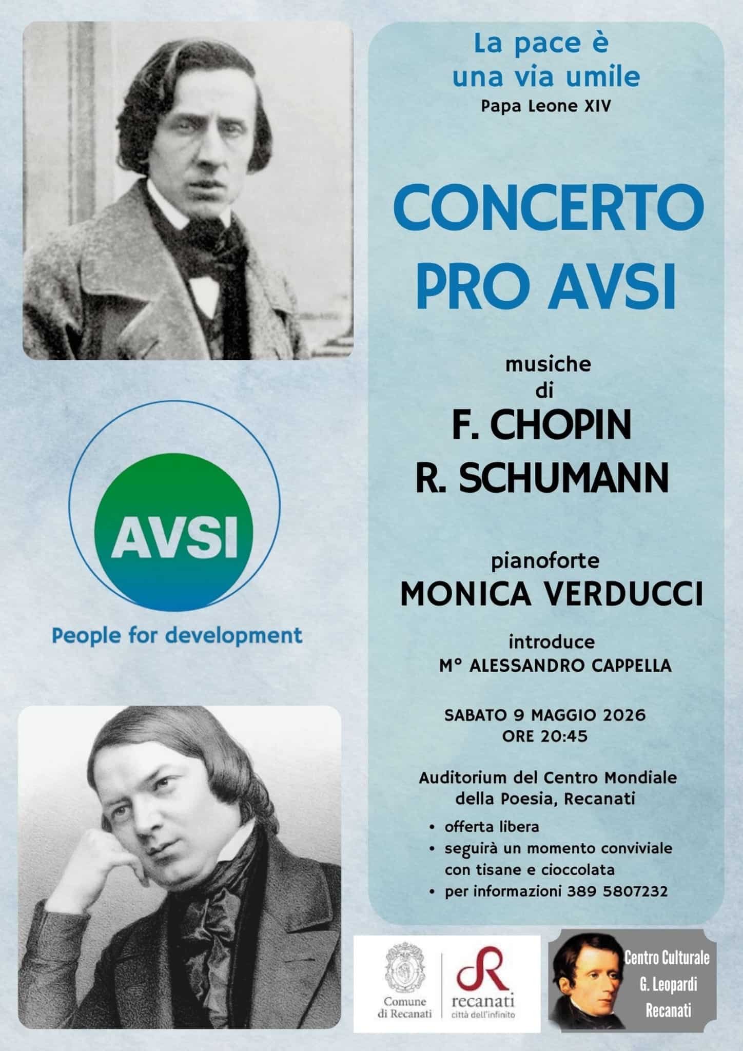 Featured image for “Recanati: La pace è una via umile. Concerto Pro AVSI”