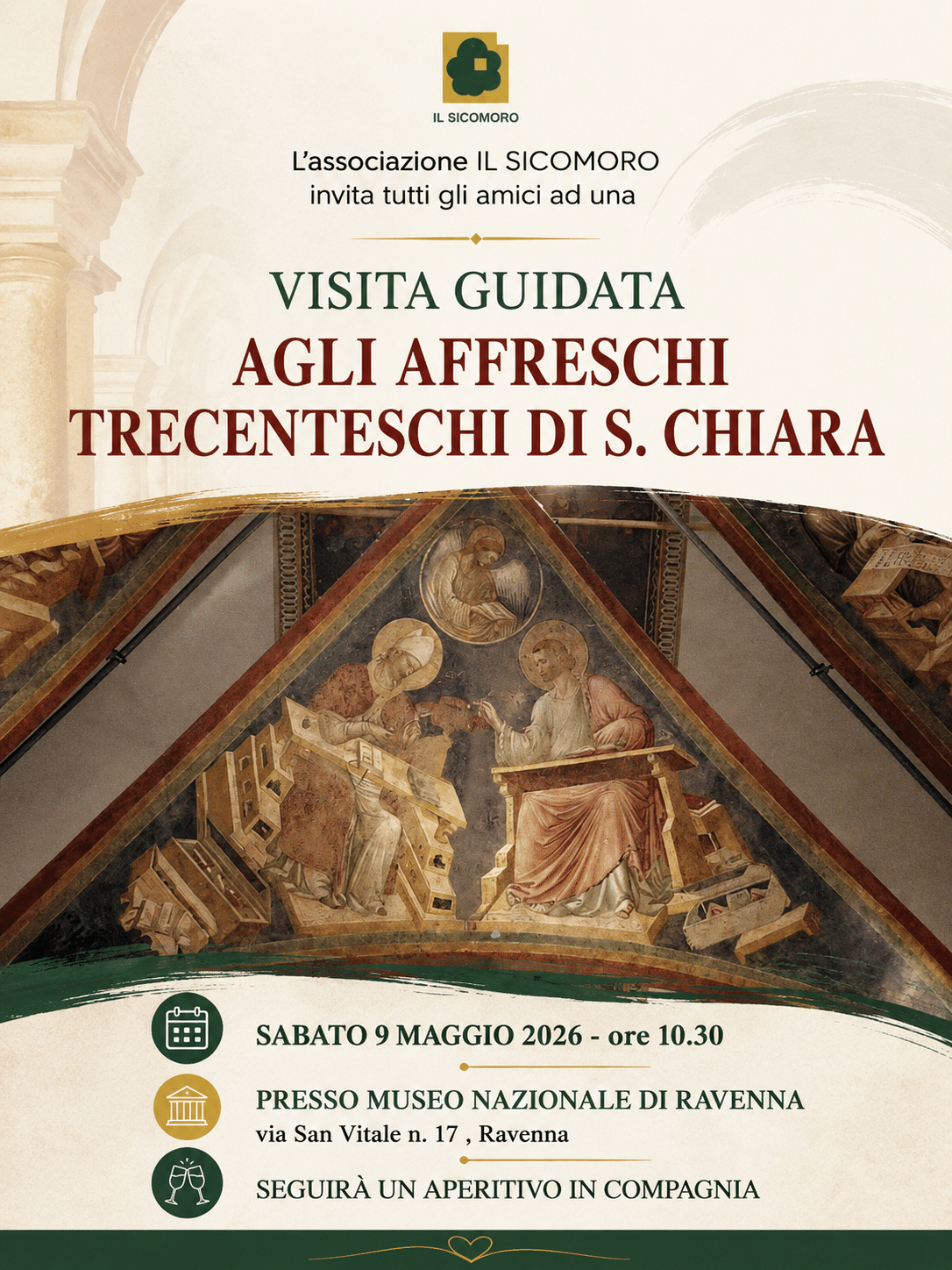 Featured image for “Ravenna: Visita guidata agli affreschi trecenteschi di S.Chiara”