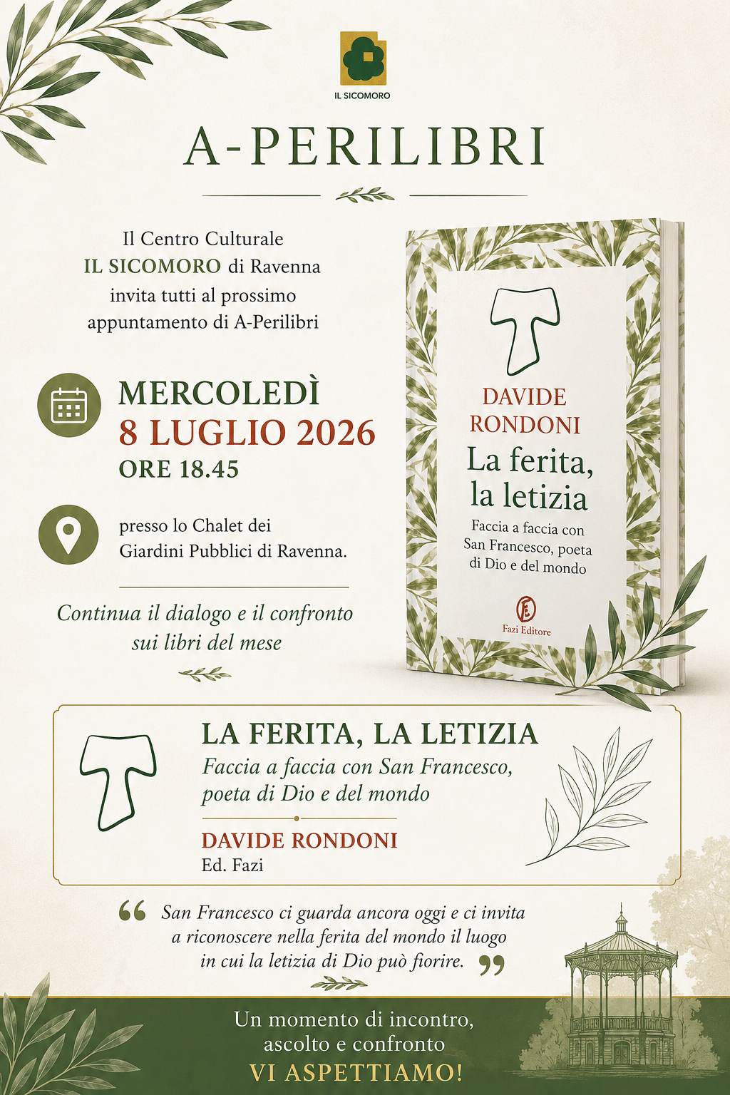 Featured image for “Ravenna: La ferita, la letizia. Faccia a faccia con San Francesco”