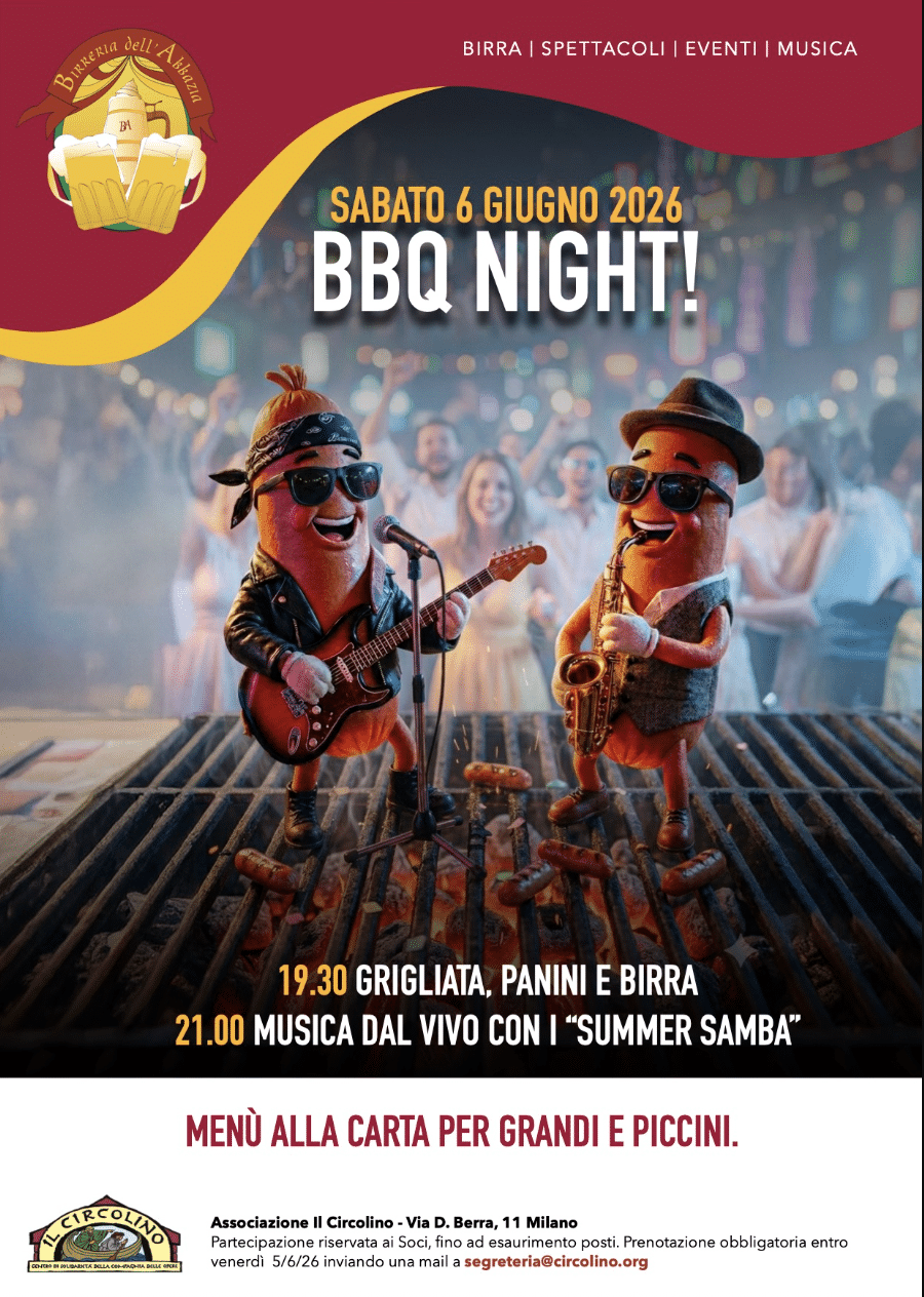 Featured image for “Milano: BBQ Night. Concerto dei “Summer Samba””