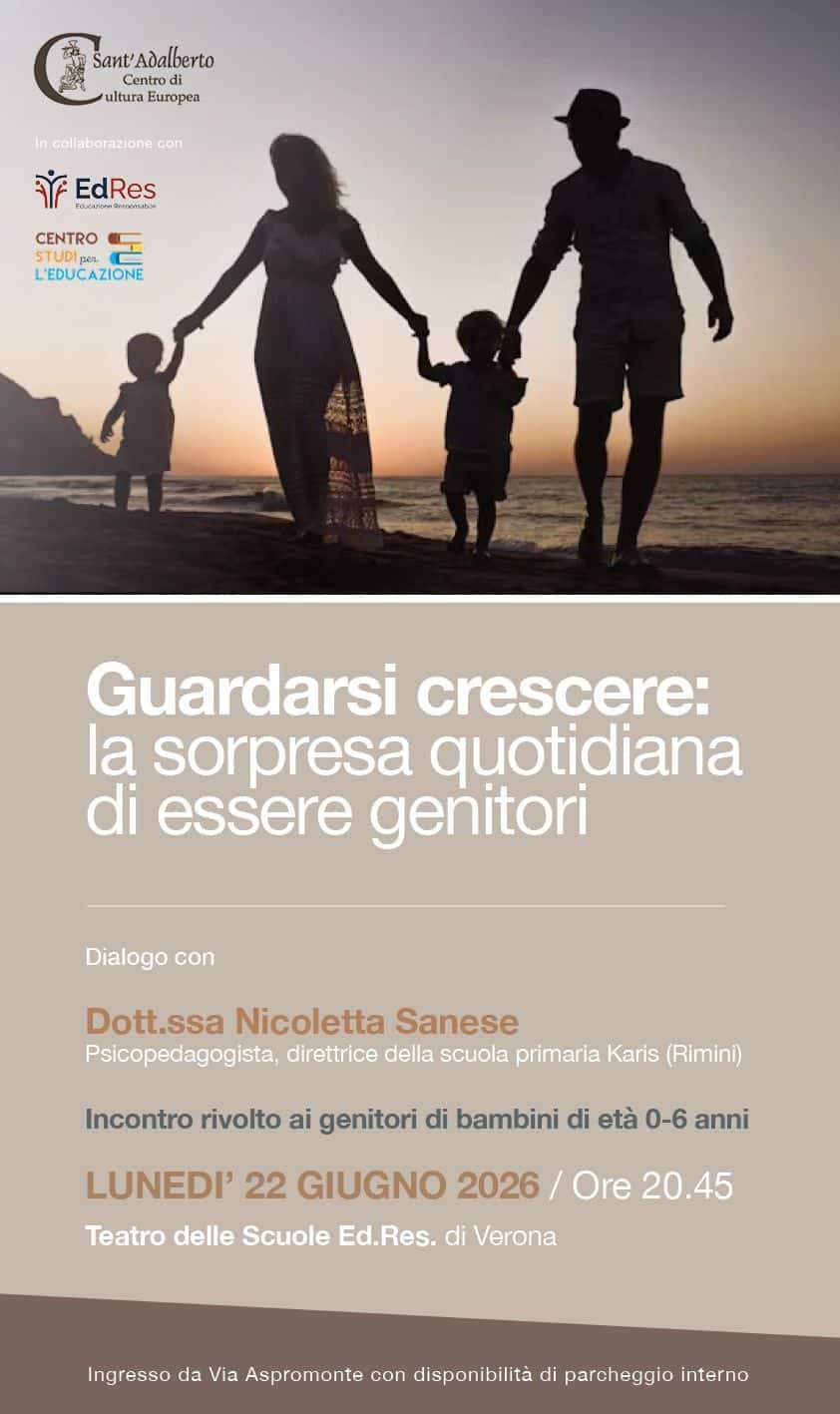 Featured image for “Verona: Guardarsi crescere, la sorpresa quotidiana di essere genitori”