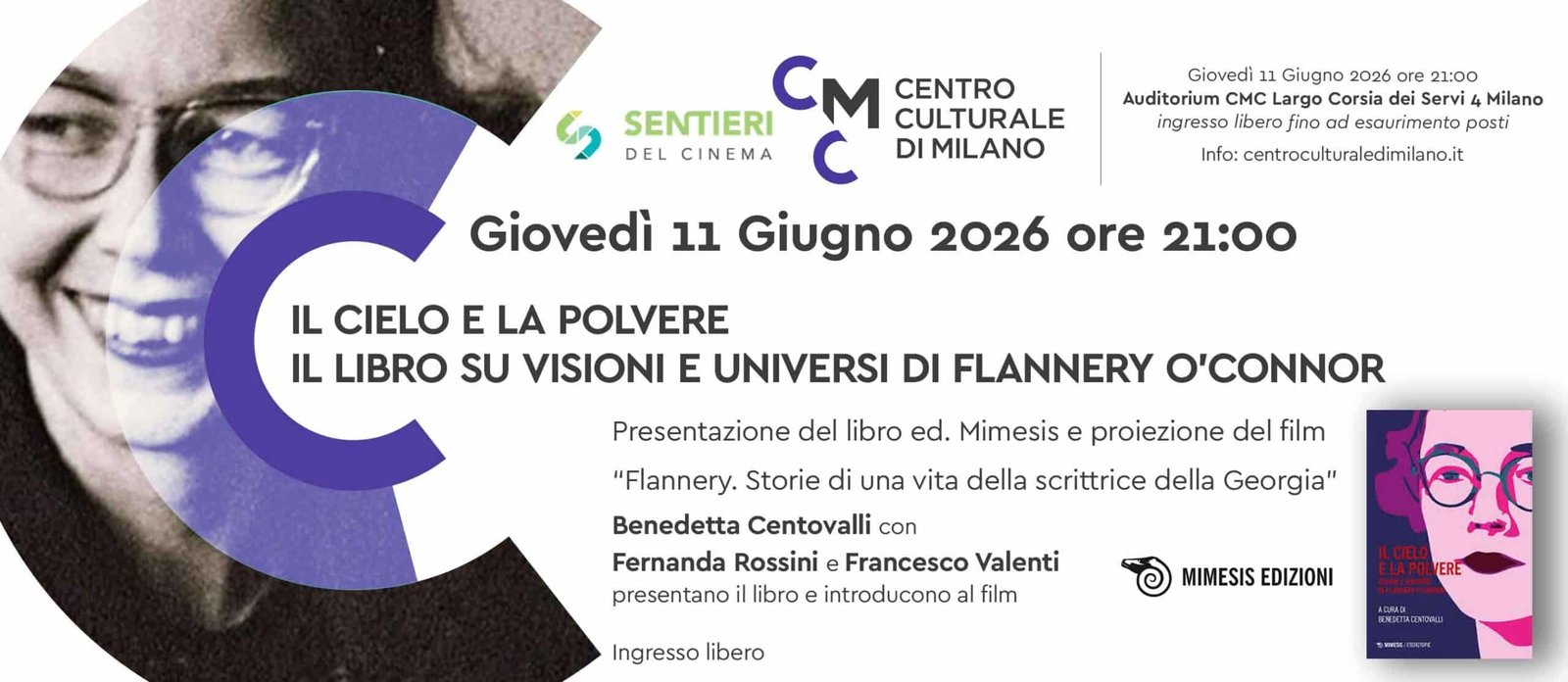 Featured image for “Milano: Il cielo e la polvere. Il libro su visioni e universi di Flannery O’Connor”