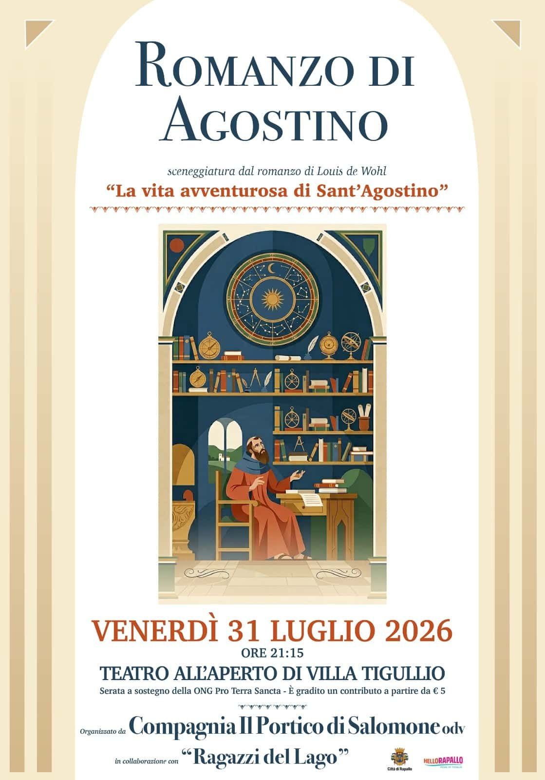 Featured image for “Rapallo: “Il Romanzo di Agostino” in scena a Rapallo”