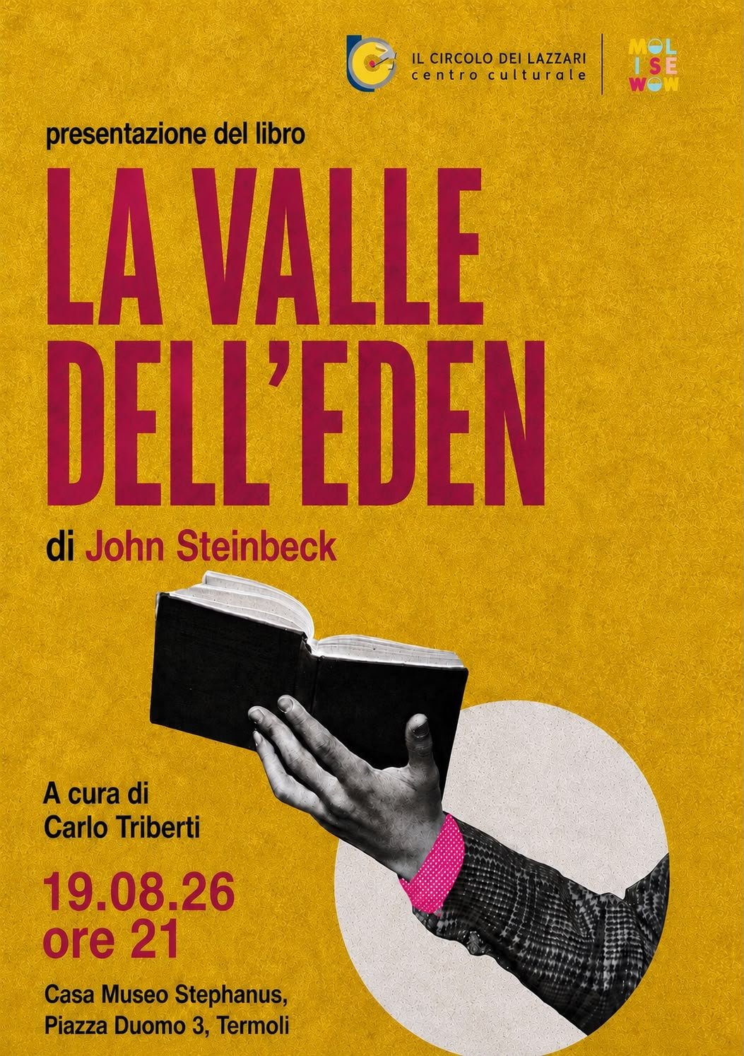 Featured image for “Termoli: Presentazione del libro, La Valle dell’Eden di John Steinbeck”