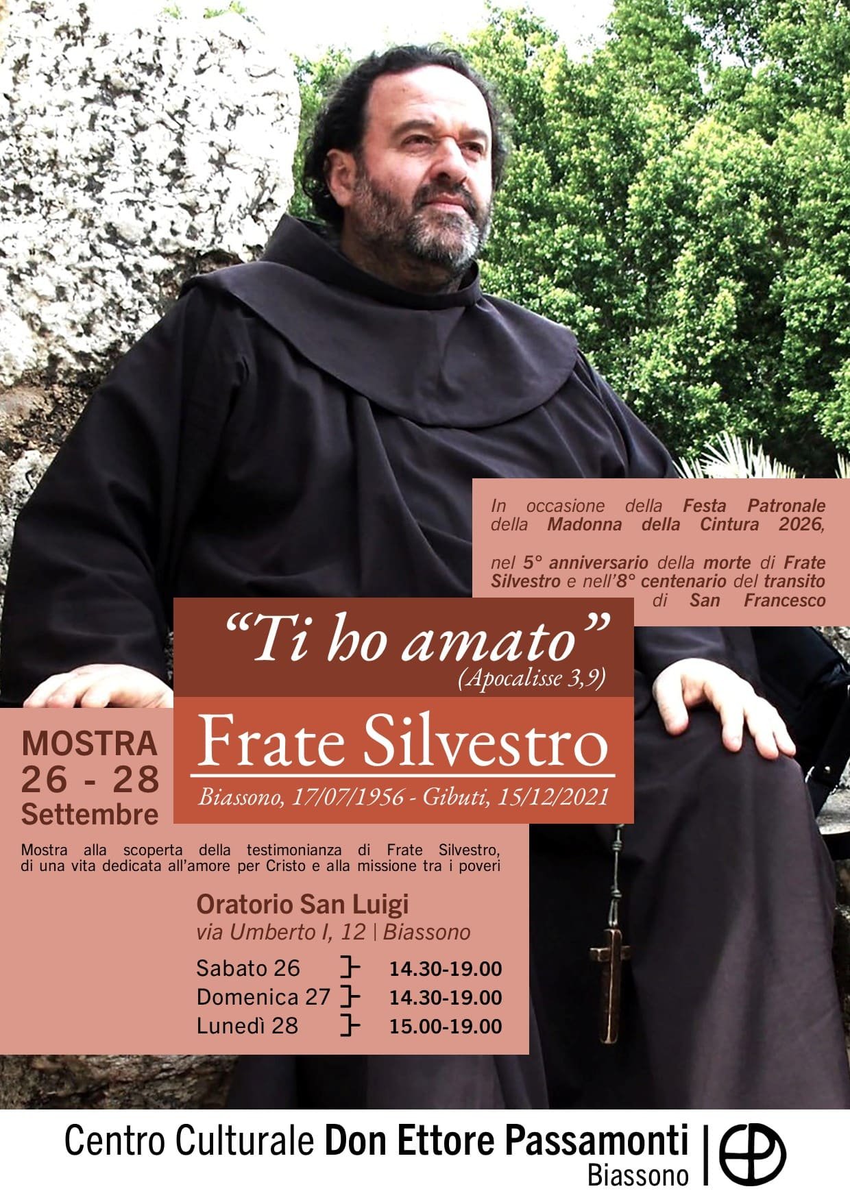 Featured image for “Biassono (MB): “Ti ho amato”. Frate Silvestro”