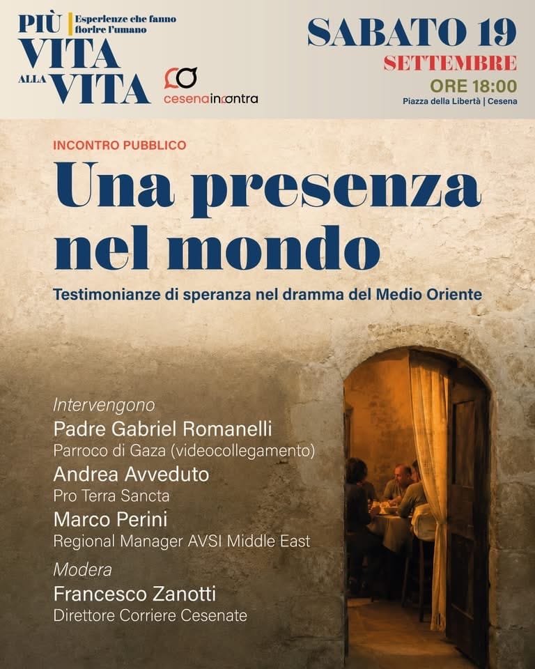 Featured image for “Cesena: Testimonianze di speranza nel dramma del Medio Oriente”