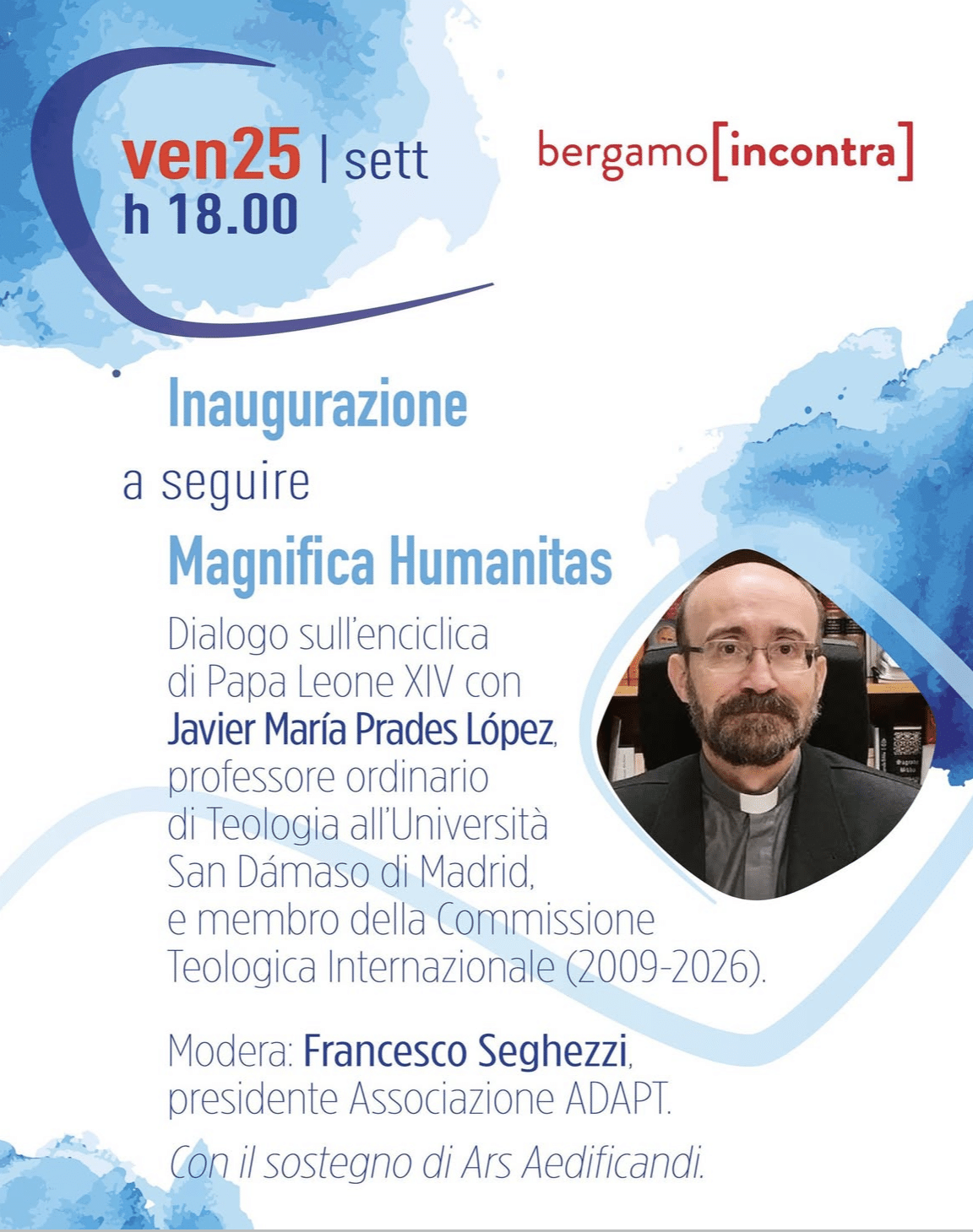 Featured image for “Bergamo: Magnifica Humanitas. Dialogo sull’ enciclica di Papa Leone XIV”