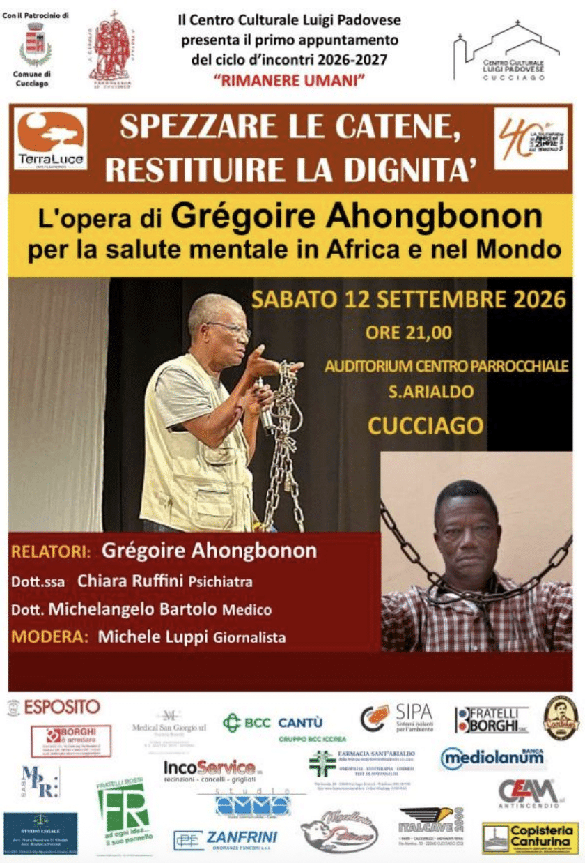 Featured image for “Cucciago (CO): L’opera di Grégoire Ahongbonon per la salute mentale in Africa e nel mondo”