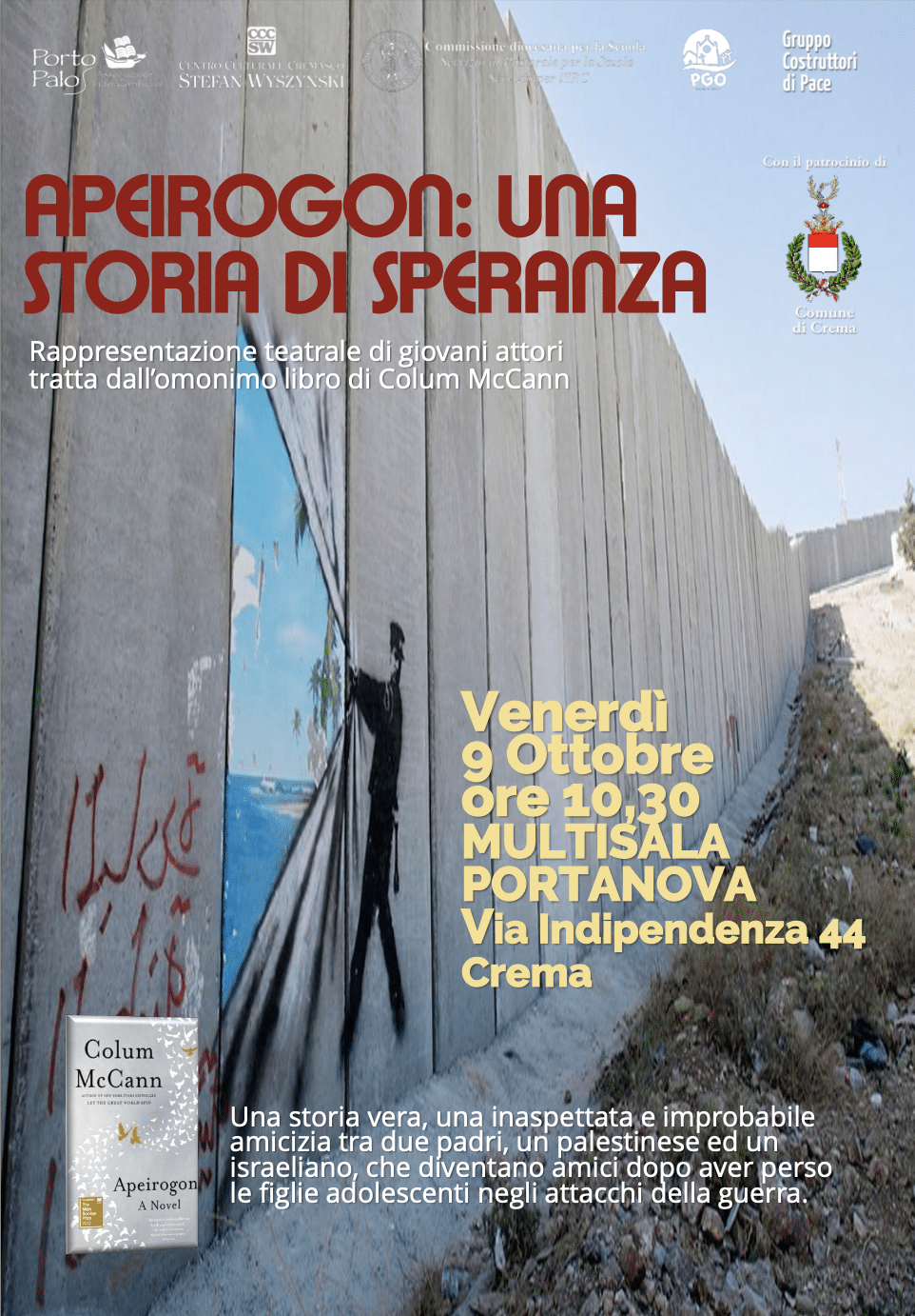 Featured image for “Crema: Apeirogon. Una storia di speranza”