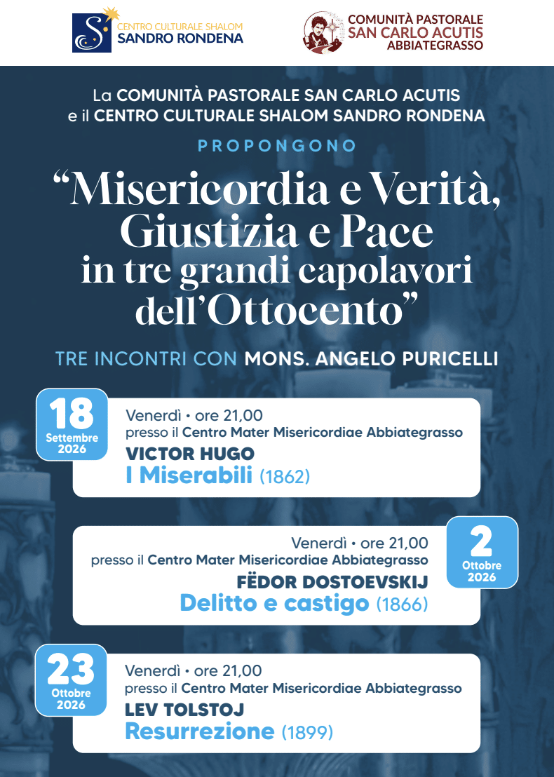 Featured image for “Abbiategrasso (Mi): Misericordia e Verità, Giustizia e Pace in tre grandi capolavori dell’ Ottocento”