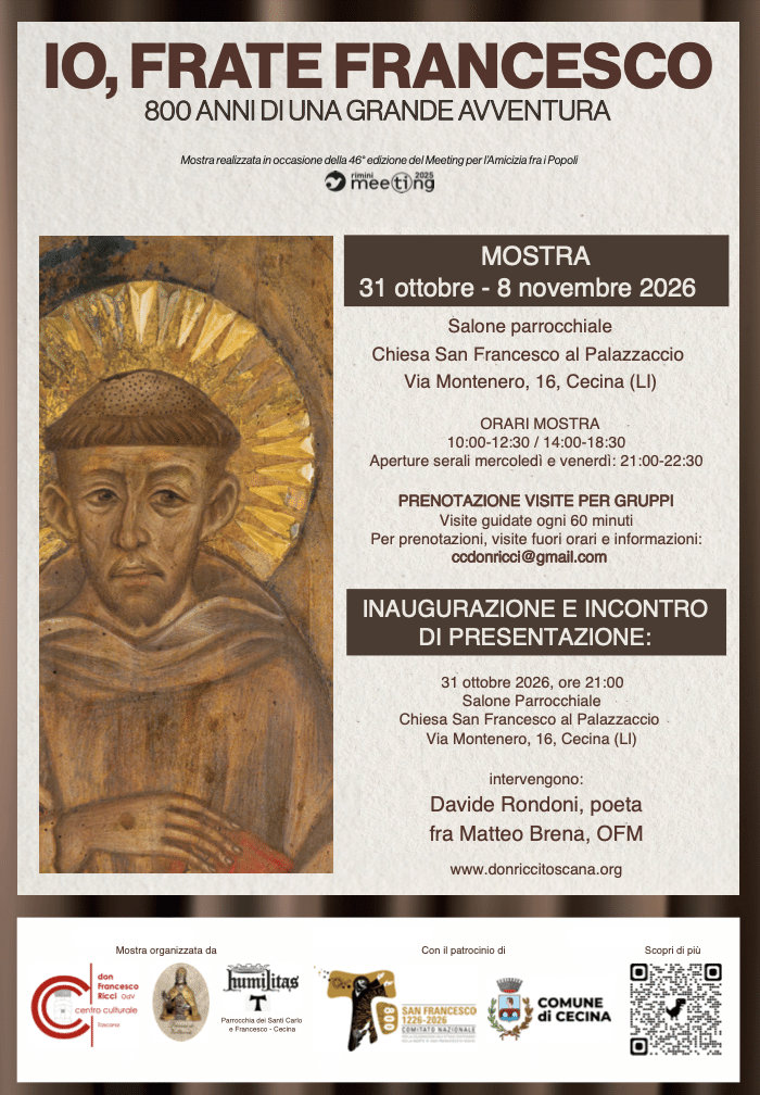 Featured image for “Cecina (LI): Io, Frate Francesco. 800 anni di una grande avventura”