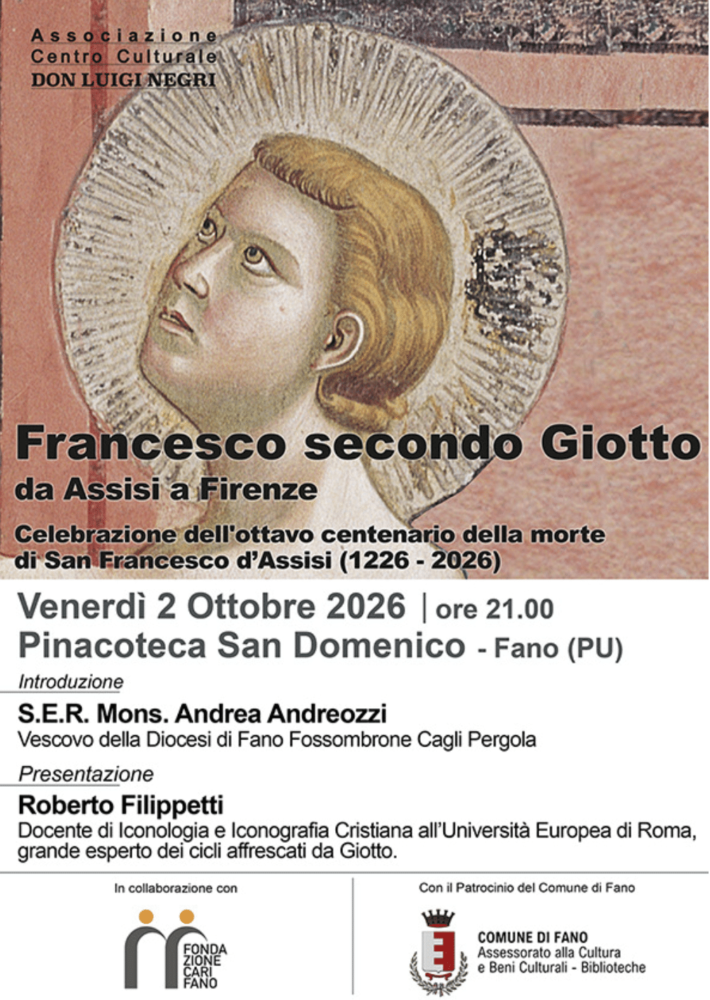 Featured image for “Fano (PU): Francesco secondo Giotto da Assisi a Firenze”