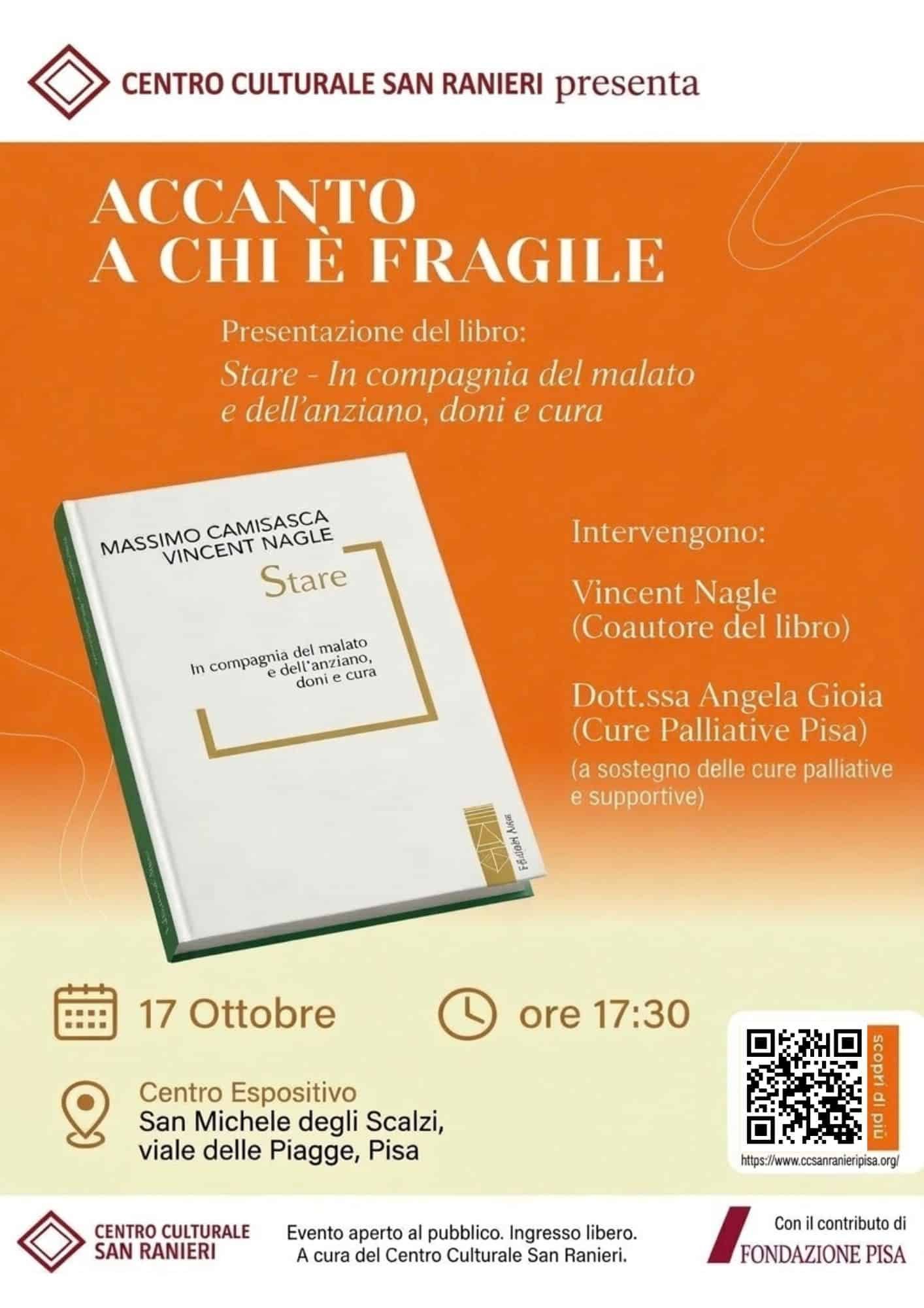 Featured image for “Pisa: Accanto a chi è fragile. Presentazione del libro “Stare””
